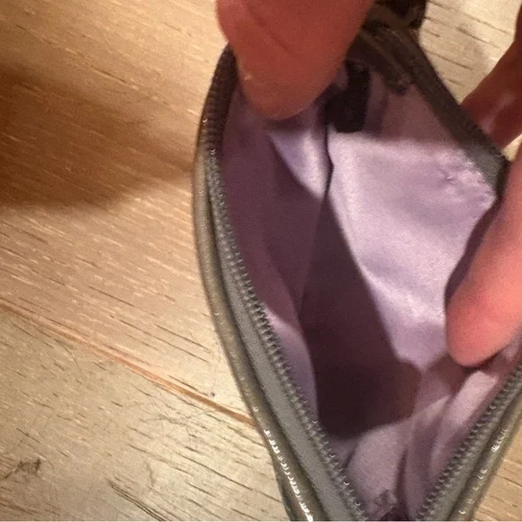 Coach Madison Ocelot Leopard Print Wristlet silver metallic & metal hangtag EUC - Picture 5 of 7